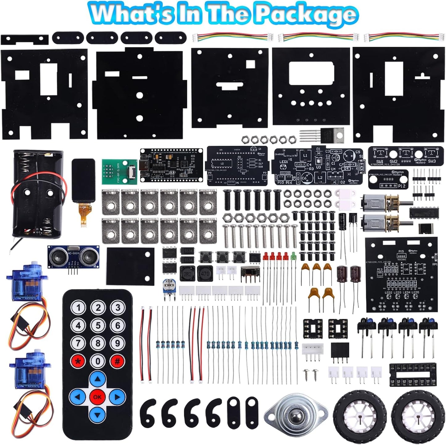 Robot Soldering Project, ICSTATION DIY Robot Car Soldering Practice Kit RC Robot with Time & Expressions Display STEM Science Kits for Adults Teens Ages 15+ School Students Experiment Education