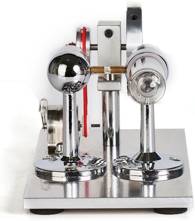 Sunnytech Hot Air Stirling Engine Motor Model Educational Toy Electricity Generator Colorful LED (SC001)