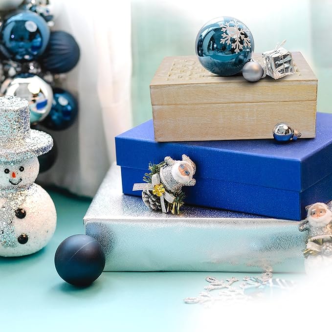 Mela Artisans Wooden Keepsake Box | Whitewash Mango Wood Memory & Photo Storage Box with Hinged Lid | Decorative Storage Box | Large | 9x6x3.5 Inch