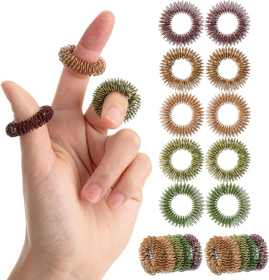 Mr. Pen- Spiky Sensory Rings, 10 Pack, Colorful Stress Relief Fidget Sensory Toys, Fidget Rings, Fidget Ring for Anxiety, Stress Relief Rings, Massager for Fidget ADHD Autism, Sensory Ring