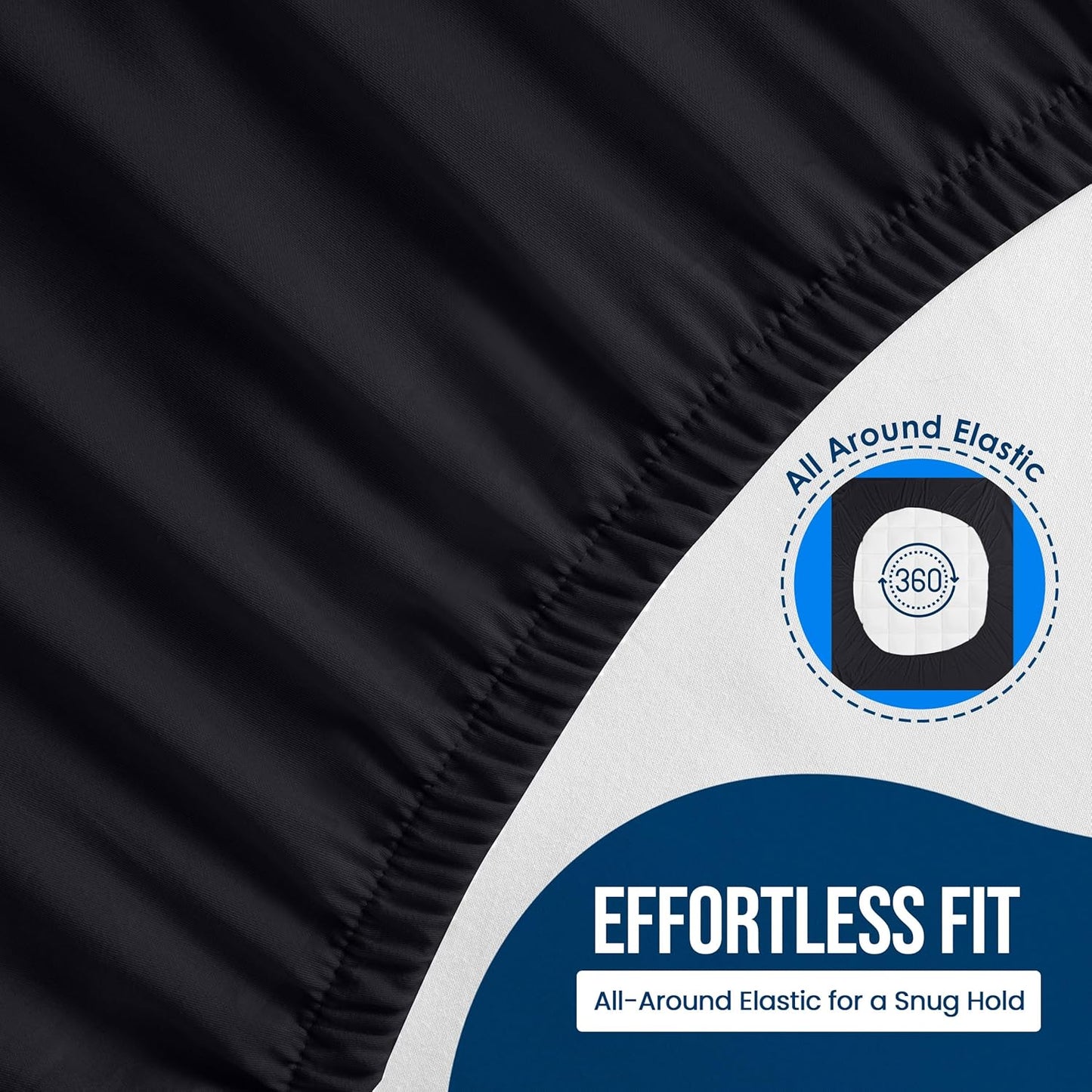 Utopia Bedding Waterproof Mattress Protector Twin Size, Premium Terry Mattress Cover 200 GSM, Breathable, Fitted Style with Stretchable Pockets (Black)