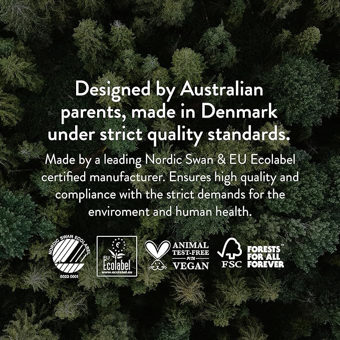 Joonya Baby Diapers, Size 1 XS (4-9 lb) - 6 Bags of 32 (192) - New Range - NonToxic, Eco-Friendly, Ultra Slim, Overnight Use - Made in Denmark