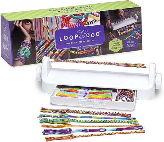 Loopdedoo – DIY Friendship Bracelet Maker Kit – Make Bracelets In Minutes – Award-Winning Craft - Ages 8+