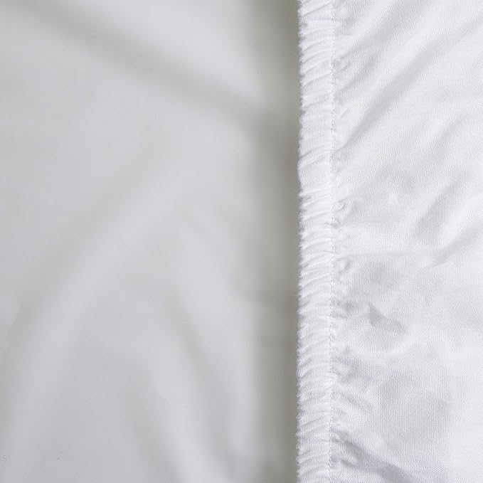 JumpOff Jo - Hypoallergenic Fitted Bassinet Sheet for Baby Boys & Girls - Rectangular, Hourglass & Oval Crib Compatible, Soft, Breathable, Machine Washable - Mama Bear Blue