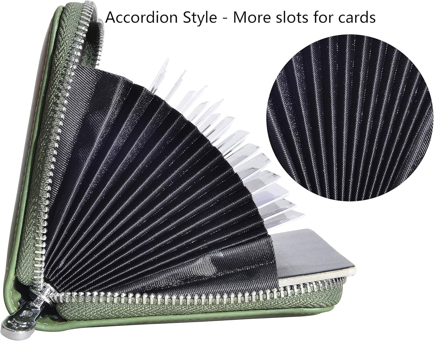 Easyoulife Genuine Leather Credit Card Holder Case RFID Travel Passport Wallet