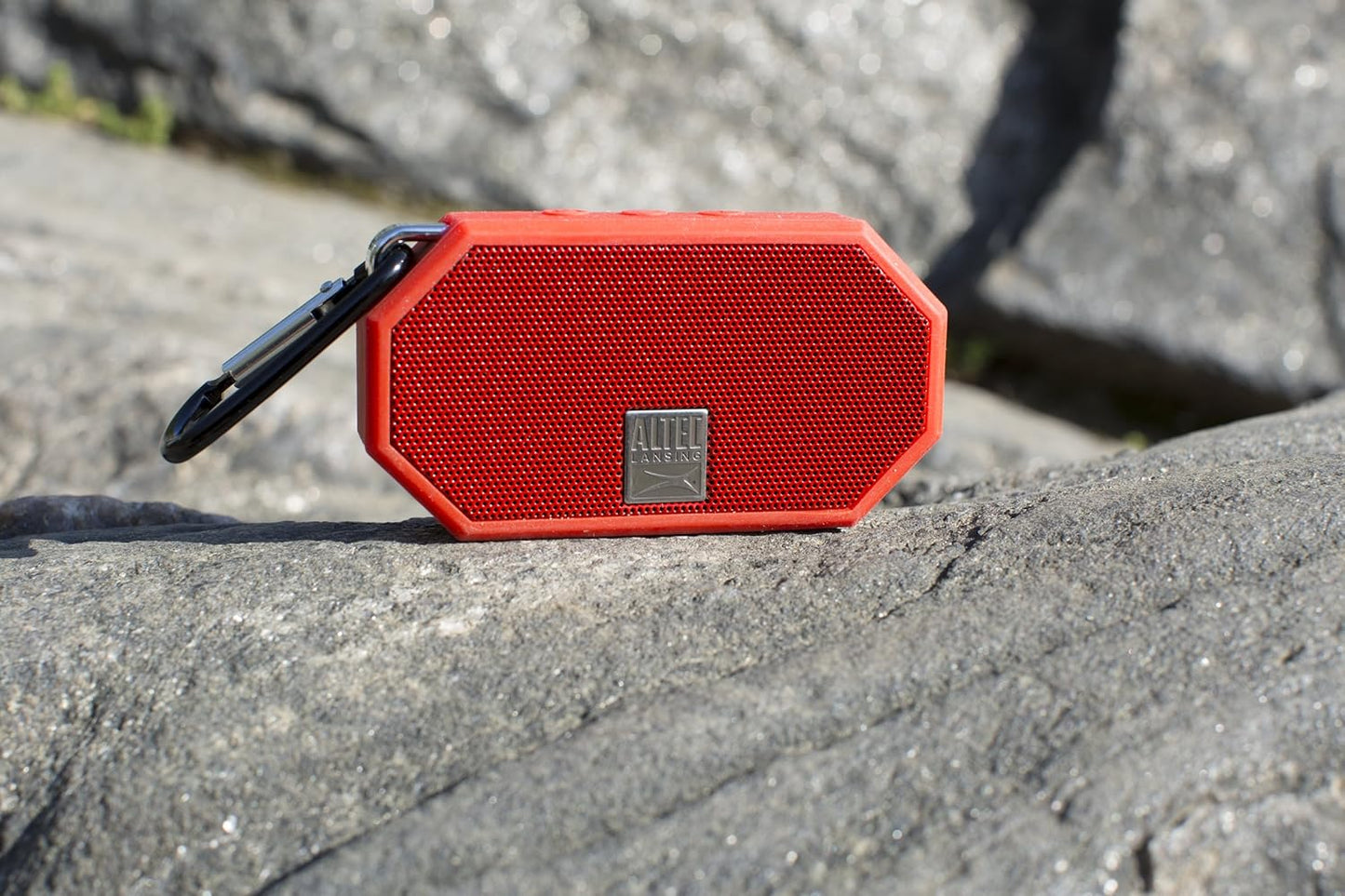Altec Lansing Mini H2O - Waterproof Bluetooth Speaker, IP67 Certified & Floats in Water, Compact & Portable Speaker for Hiking, Camping, Pool, and Beach, Red