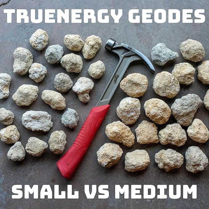 Break Your Own Geodes Kit for Kids – 20 Natural Geodes (1.0–1.5”) with Magnifying Glass & Learning Guide – STEM Science Rock Kit for Kids Ages 6–12 – Educational Gift for Classrooms & Parties