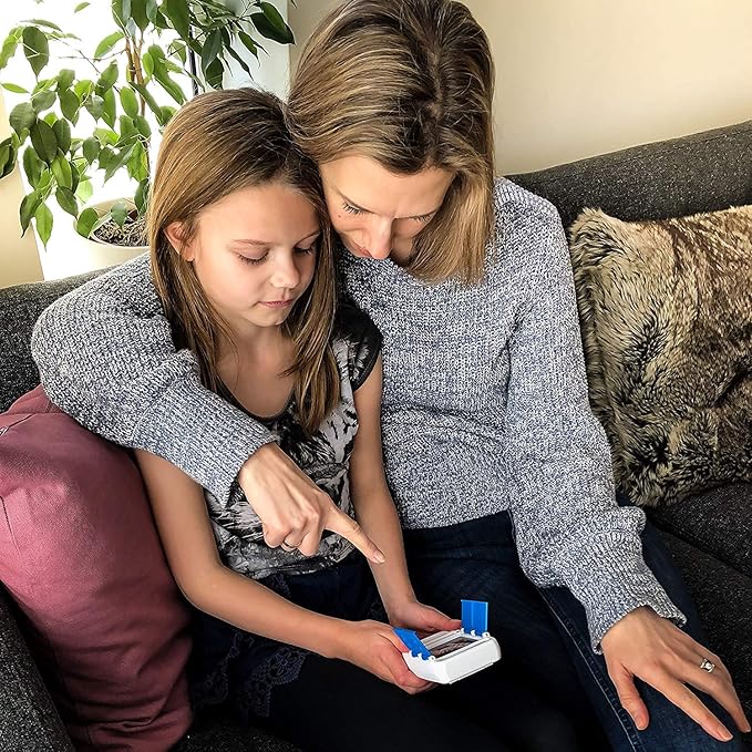 100 PICS Riddles Travel Game - Guess 100 Riddles | Flash Cards with Slide Reveal Case | Card Game, Gift, Stocking Stuffer | Fun for Kids and Adults | Ages 6+