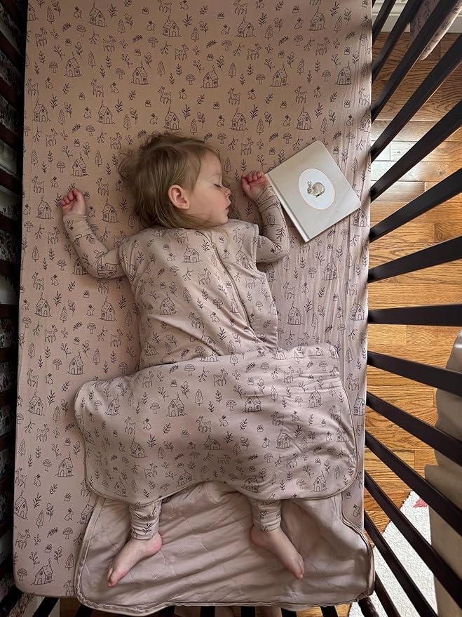 GUNAMUNA günamüna Unisex Baby, Toddler Wearable Blanket, Sleeping Bag Bamboo Rayon, Sleep Sack with Diaper Zipper, 2.6 TOG