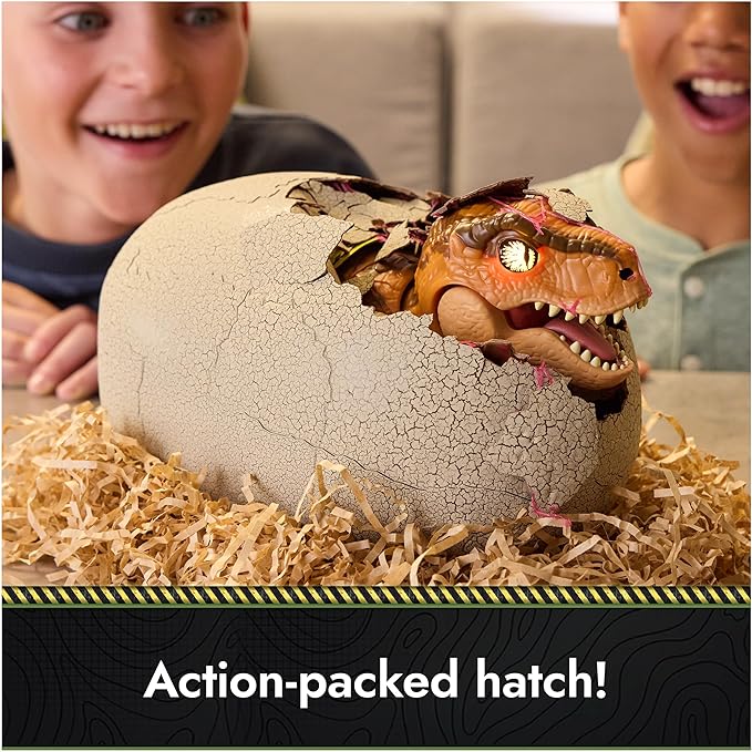Jurassic World Interactive Toy Dinosaur & Egg, Hatch & Train Your own Baby Dino with 100+ Sounds & Reactions, Kids Toys for Boys & Girls Aged 5 & Up