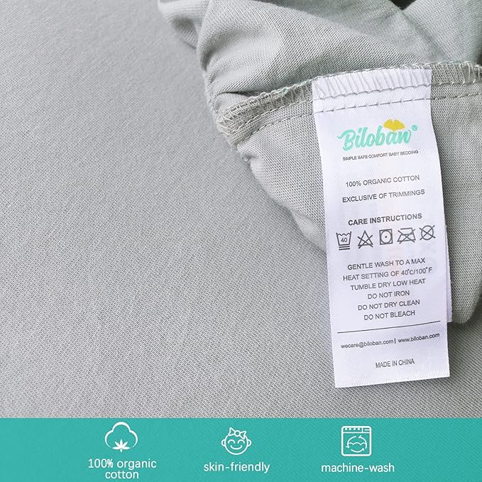Bassinet Sheets Compatible with Baby Delight, Semphis, Babybond and Koolerthings (3 in 1) Bassinet Bedside Sleeper,100% Cotton, 2 Pack, Ultra Soft Bassinet Sheet for Baby, Gray