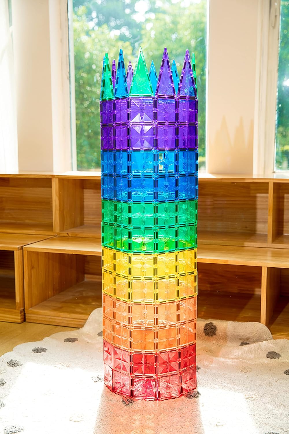 182PCS Premium MagneticTiles, MagnetTiles, STEM AUTHENTICATED,MEGA MagnetTiles, Magnetic Blocks, Magnetic Building Blocks, Magnets for Kids, MagneticTile Toy Boys Girls Age 3 4 5 6 7 8