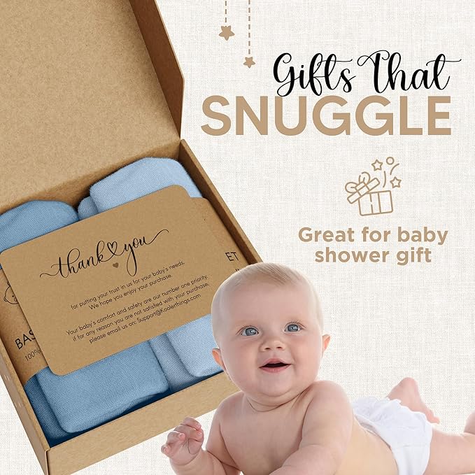 Bassinet Fitted Sheets - Compatible with 4moms MamaRoo Sleep Bassinet | 100% Organic Jersey Cotton - Light Blue + Dark Blue | 30x18 (2 Pack)