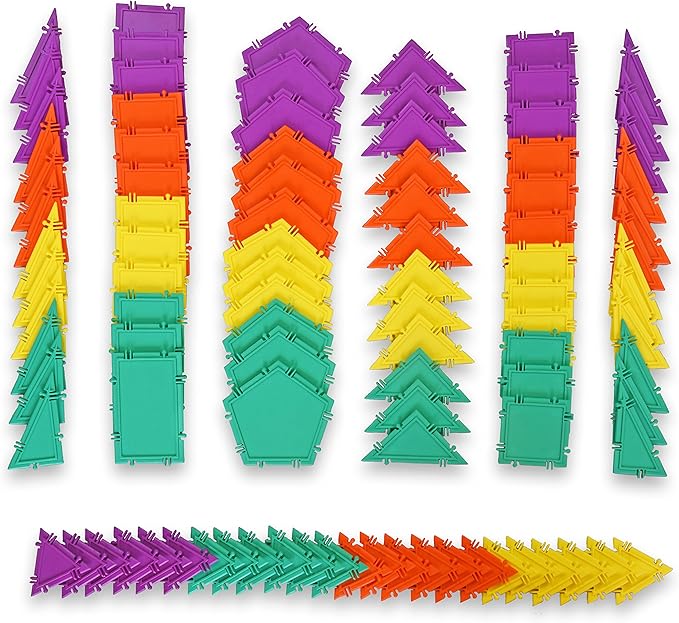 3D Building Set for Learning Math, Includes Many Online Activities, 96-pc, Made in USA