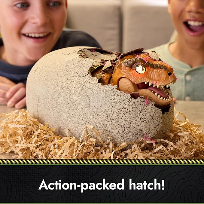 Jurassic World Interactive Toy Dinosaur & Egg, Hatch & Train Your own Baby Dino with 100+ Sounds & Reactions, Kids Toys for Boys & Girls Aged 5 & Up
