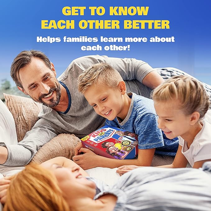 Kids VS Parents – A Hilarious Family Game with Conversation Starters & Fun Challenges – Card Game for Kids, Teens & Adults | Perfect for Game Night, Travel, or Gifts