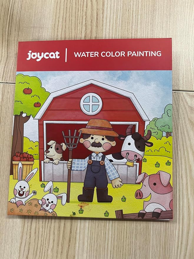 JoyCat Paint with Water Coloring Books for Toddlers, Watercolor Painting Sets for Kids Ages 3-5 4-8, Arts and Crafts Drawing Activities Toy Birthday Gift for Boys Girls (Farm)