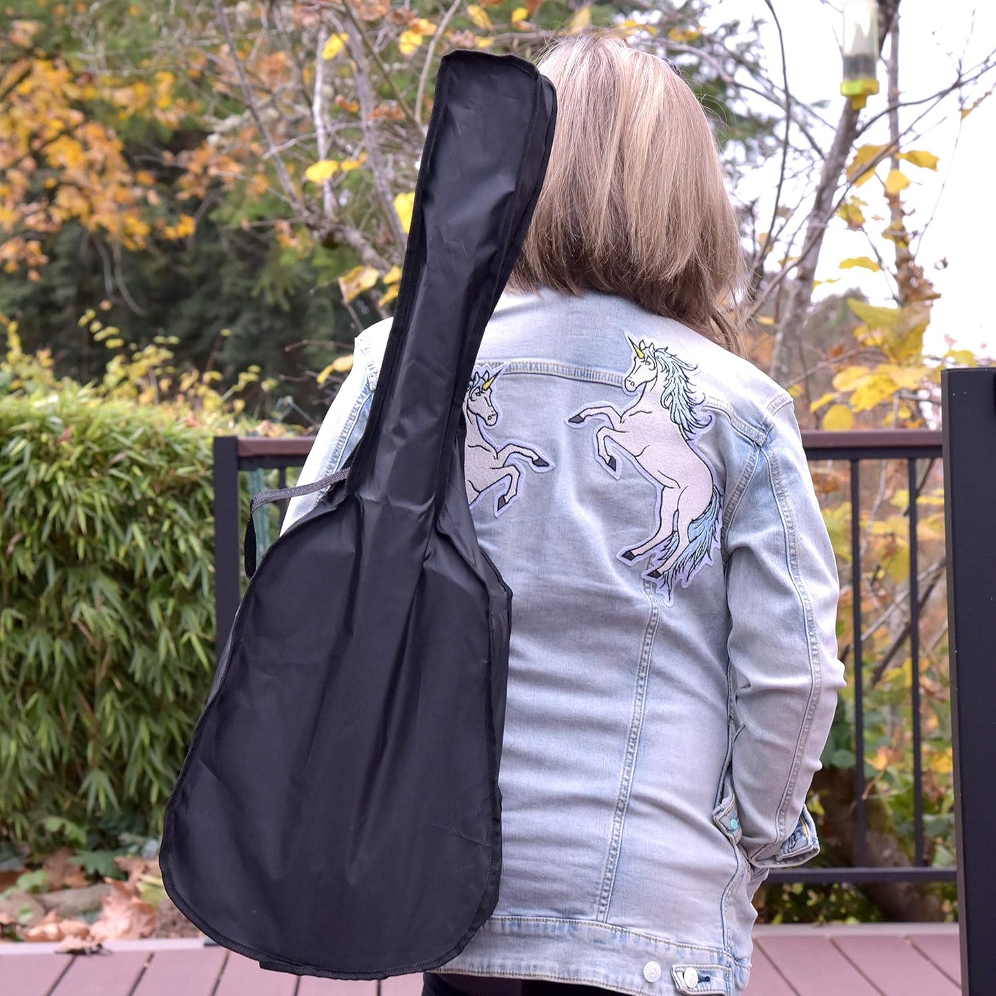 Acoustic Guitar For Kids By MasterPlay- 30” Beginner Guitar For Learners- Accoustic String Starter Kit: Guitar Bag, Tuner, Strap, Extra Strings, Picks, Wash Cloth, Capo (Blua)