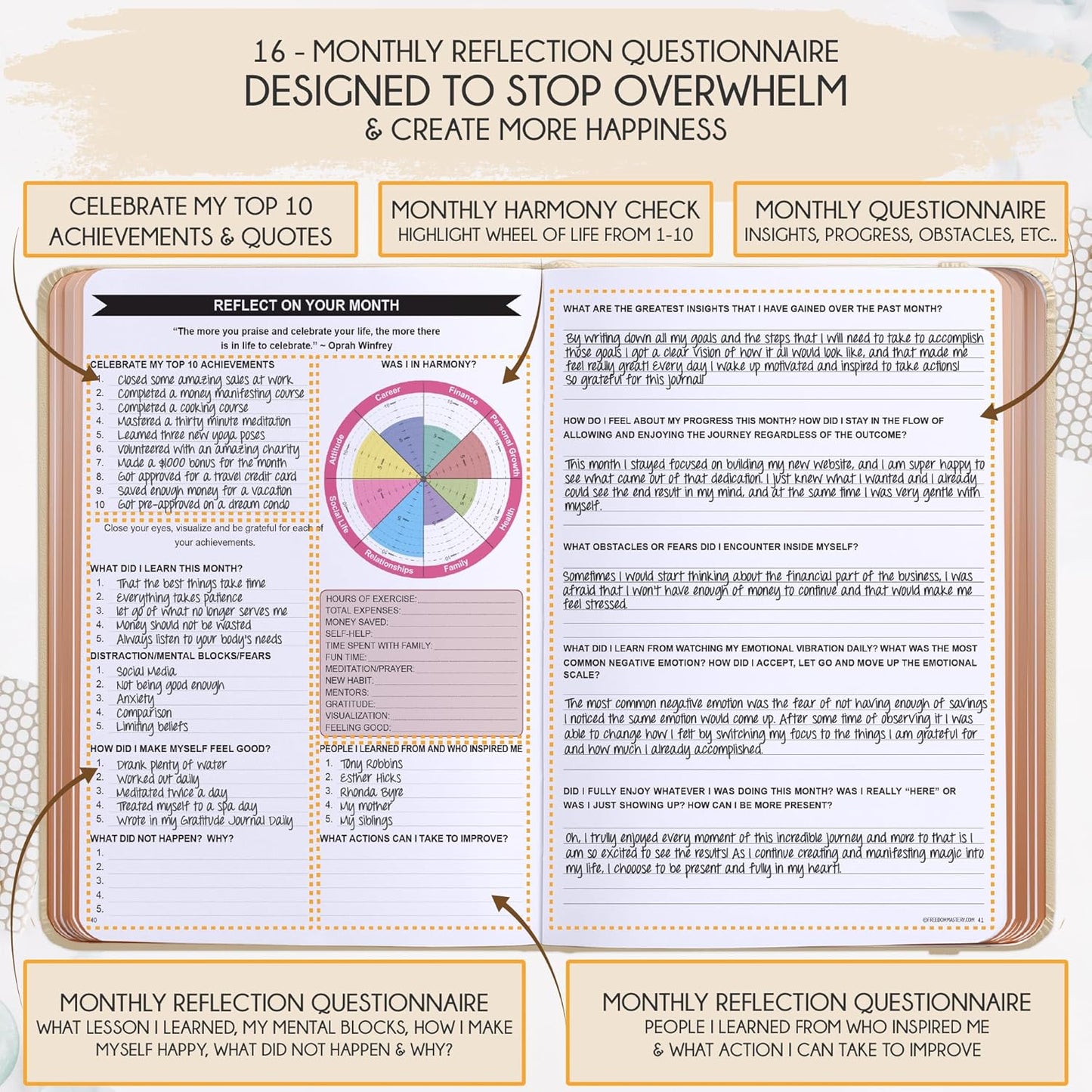 2025-2026 Planner Weekly and Monthly | 16-Month Life Planner to Increase Focus & Productivity | Reduce Overwhelm & Achieve Your Biggest Goals | Include Gift Box & Stickers | Sep 2025-Dec 2026