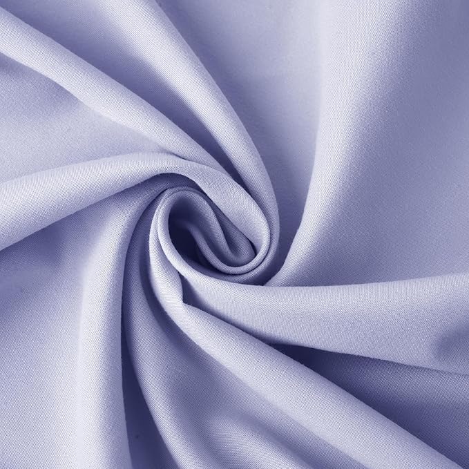 HBHLFZ Crib Sheets for Boys, Girls, 28x52 Inch Fitted Crib Sheet - 8 Inch Deep Pocketed Fixed Sheet - Soft and Comfortable Microfibre - Fits Standard cot and Toddler mattresses, Light Purple