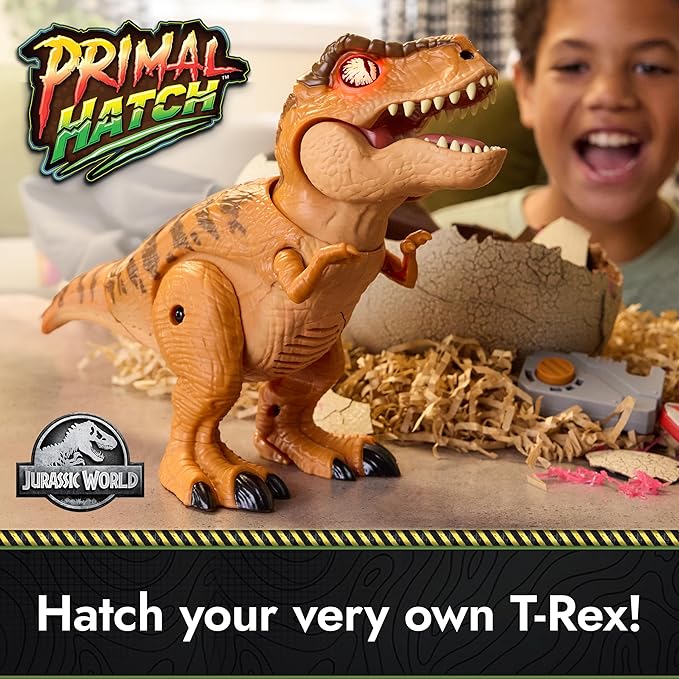 Jurassic World Interactive Toy Dinosaur & Egg, Hatch & Train Your own Baby Dino with 100+ Sounds & Reactions, Kids Toys for Boys & Girls Aged 5 & Up