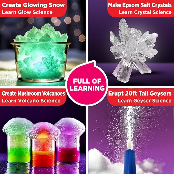 Doctor Jupiter Girls' Super Science Kit for Ages 8-12 | Chemistry Set, STEM Toy Kit with 100+ Experiments | Birthday Gift Ideas for Girls 8,9,10+ Years Old | Learning & Educational Projects