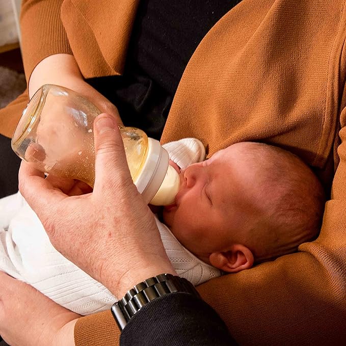 Minbie Newborn Breastfeeding Baby Bottle - Anti Colic & Reflux, BPA Free PPSU