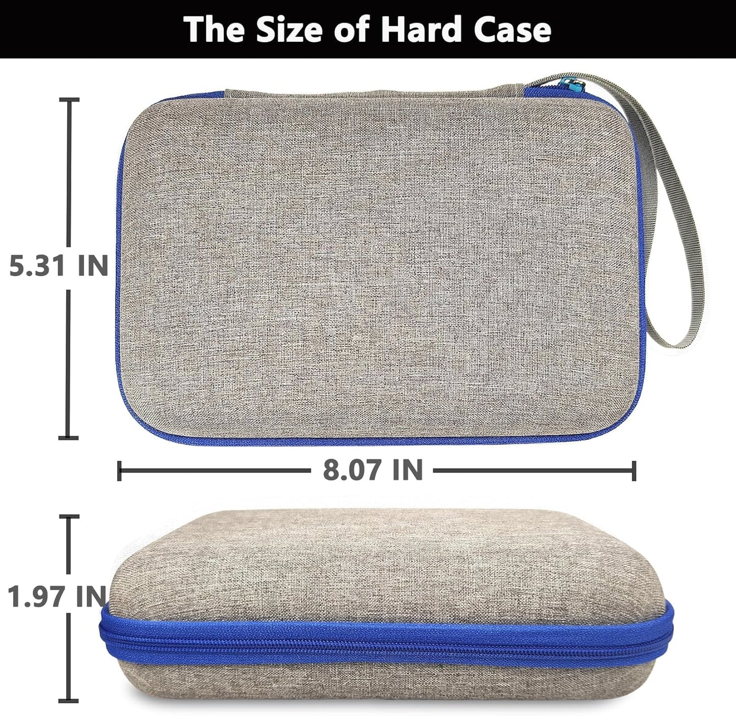 Case Compatible with Giiker Super Slide Brain Games, Protective Storage Bag Holder for Giiker Brain Teaser Puzzles Games Toys (Only Case) (Blue-Grey)