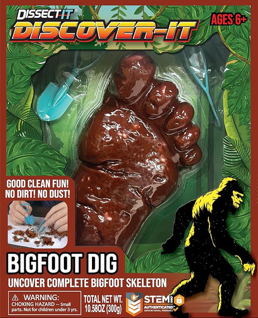 Dissect-It Discover-It Bigfoot Dig Kids Science Kit, Gel Dissection Kit for Kids to Learn Anatomy, STEM Toys for Ages 6 and Above