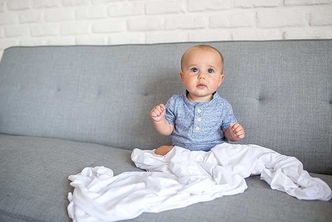 Copper Pearl Baby Swaddle Blanket - Premium Knit Baby Blanket, Large Soft Stretchy Receiving Blankets for Baby Boy and Girl, Swaddles for Newborn, Infant, and Toddler (Dove)