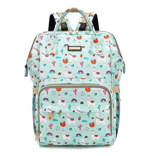 Diaper Bag Backpack, Diaper Bags for Baby Girls Boys, Baby Bags for Moms Dads, Nappy Changing Bag with Insulated Pockets,Multi-functional Waterproof Backpack with Stroller straps-Green