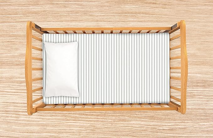 Baby Bassinet Sheet Set for Boy and Girl, 3 Pack Organic Jersey Cotton Universal Fitted Bedding Cover for Oval, Hourglass & Rectangle Bassinet Mattress, Fitted Sheets Size 32 x 16 x 4 Inches