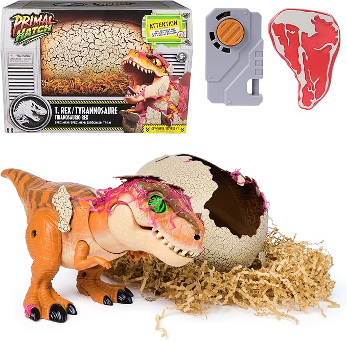Jurassic World Interactive Toy Dinosaur & Egg, Hatch & Train Your own Baby Dino with 100+ Sounds & Reactions, Kids Toys for Boys & Girls Aged 5 & Up