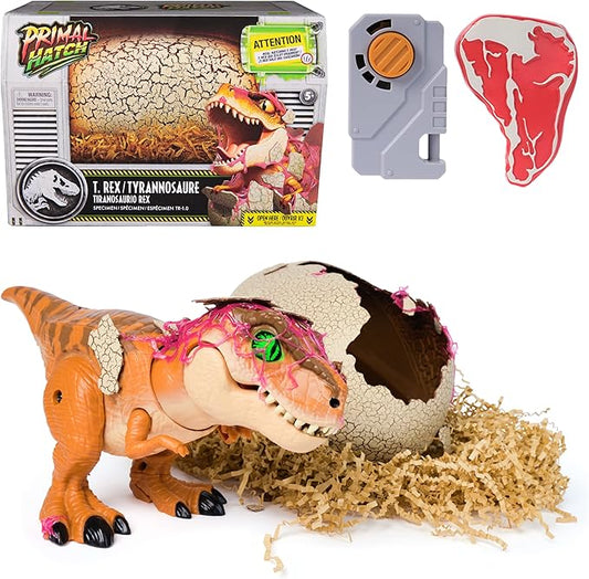 Jurassic World Interactive Toy Dinosaur & Egg, Hatch & Train Your own Baby Dino with 100+ Sounds & Reactions, Kids Toys for Boys & Girls Aged 5 & Up