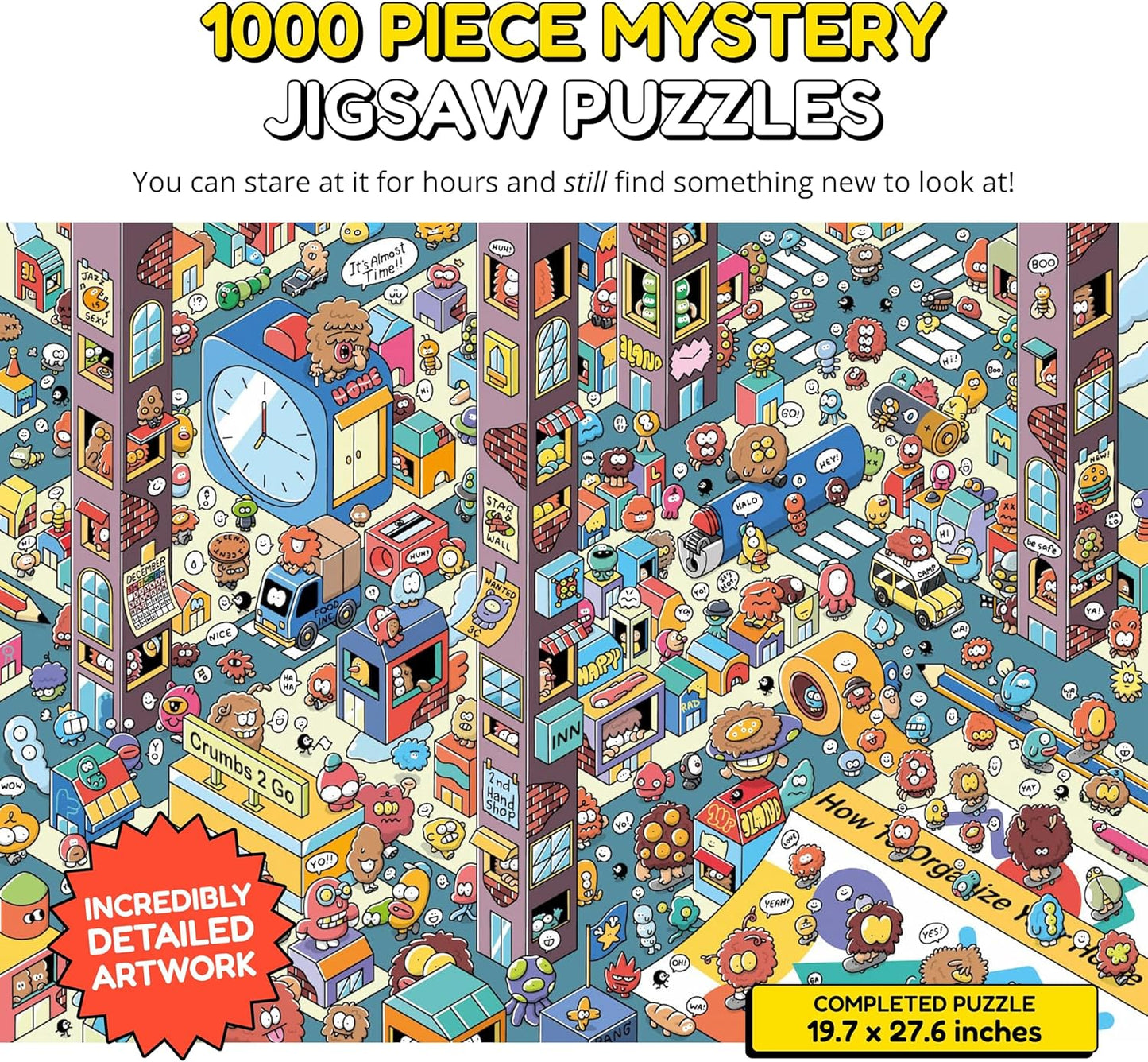 Jigsaw Puzzles 1000 Pieces - Magic Mystery Story Secret Ending Puzzle - Perfect Family Game Night for Adults & Kids - Gift Idea Beginner Unique Puzzle (Series 1)