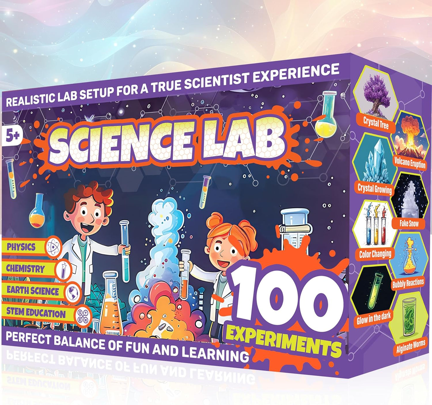 Science Kits for Kids | Ultimate Chemistry Lab Setup with 100 Experiments | Toys Set for Boys and Girls Age 7-8-9-12