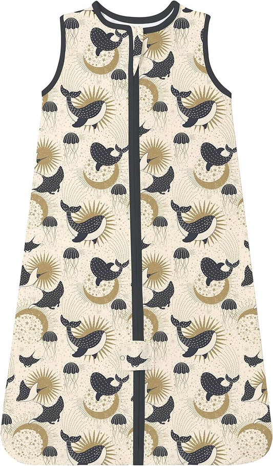 TotAha Light Sleep Sack, Stretchy, Soft, Cozy Wearable Blanket Sleep Bag with 2-Way Safe Zippers for 0-6-12-24 Months 0.5 TOG