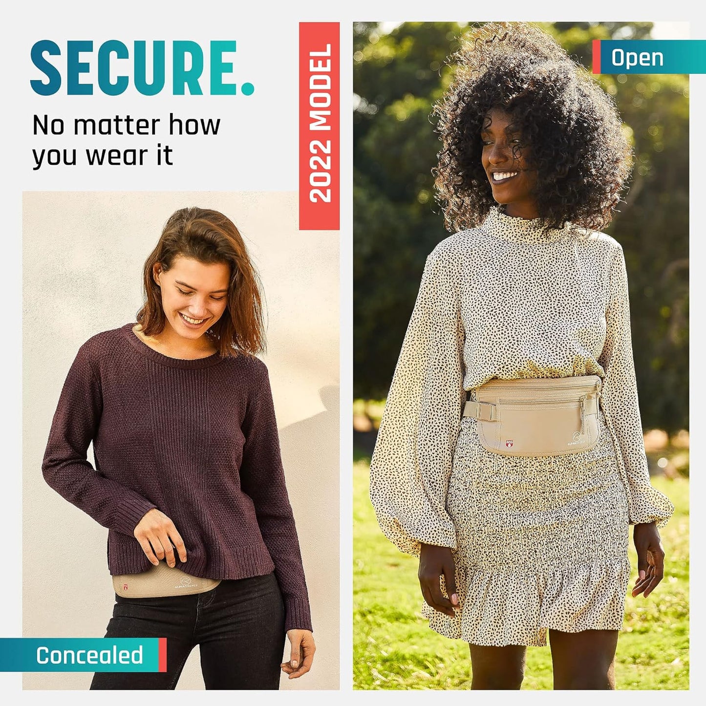 Hidden Money Belt for Travel for Men, Waist Wallet Anti Theft, RFID Passport Holder For Travel Men Or Women, Money Pouch, RFID Passport Holder