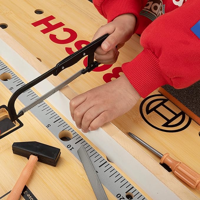 14 Pcs Kids Toy Tool Set Construction Party Supplies Plastic Pretend Play Accessory for Boys with Screwdrivers Pliers Axes Saws(Type A)