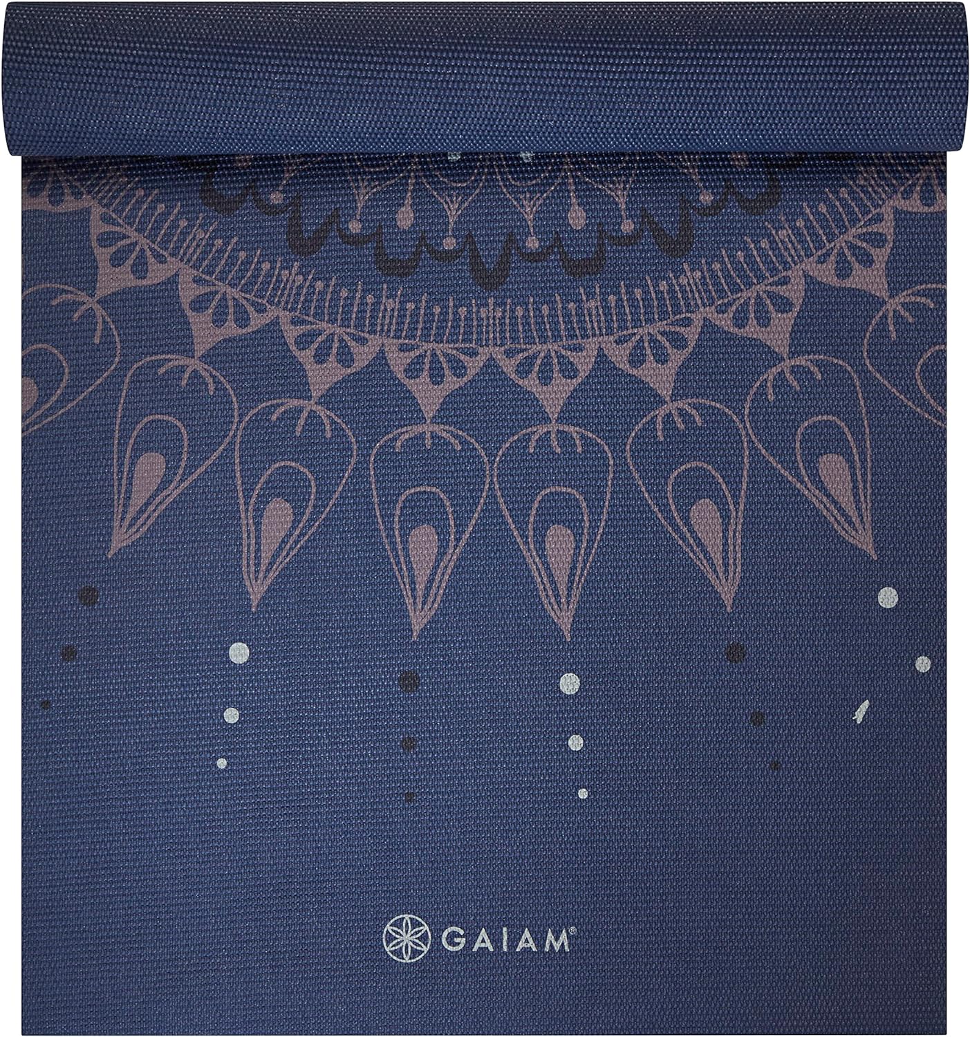 Gaiam Yoga Mat - Premium 6mm Print Extra Thick Non Slip Exercise & Fitness Mat for All Types of Yoga, Pilates & Floor Workouts (68"L x 24"W x 6mm Thick)