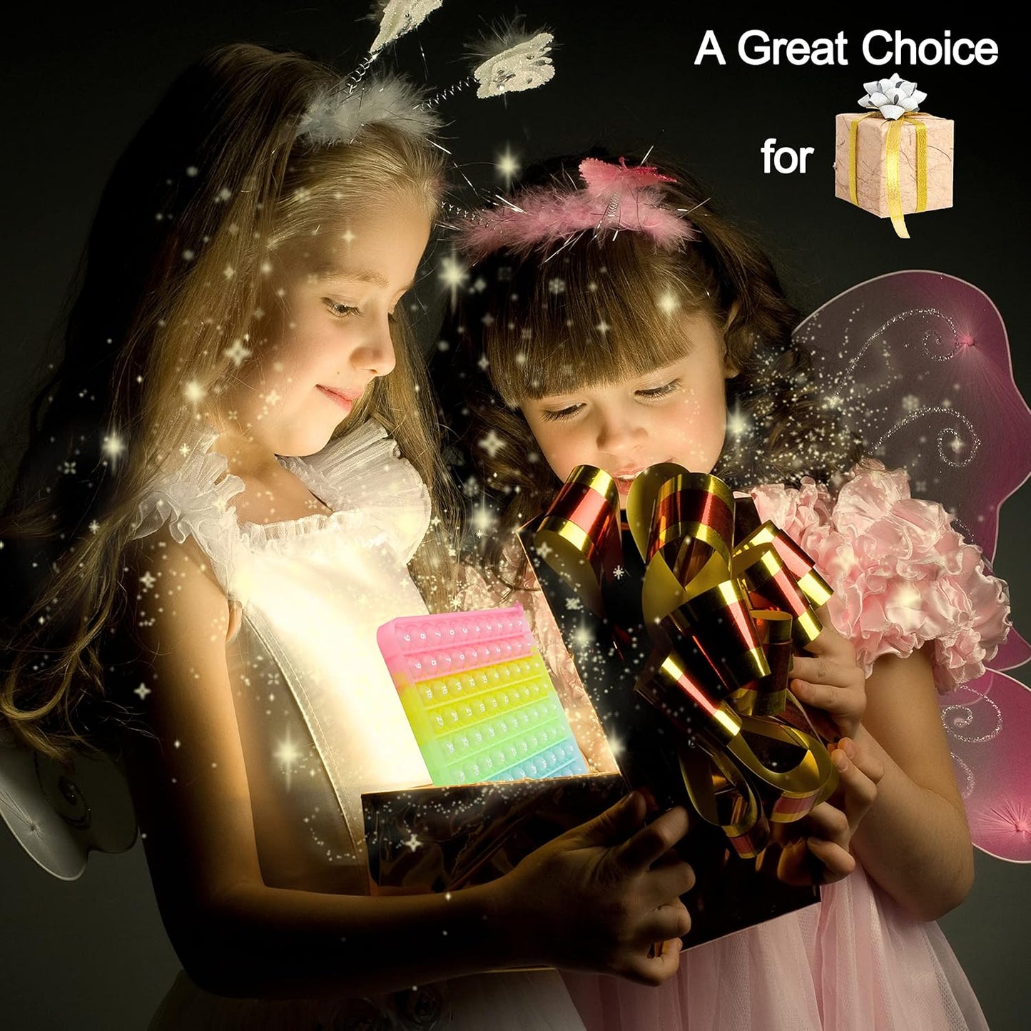 Multiplication Table Chart Square Pop Fidget Toys Counting Popper Board Stress Reliever Gifts for Kids Adult Family Kids Popping Game to Practice Times Math Ability Early Education(Luminous Glowing)