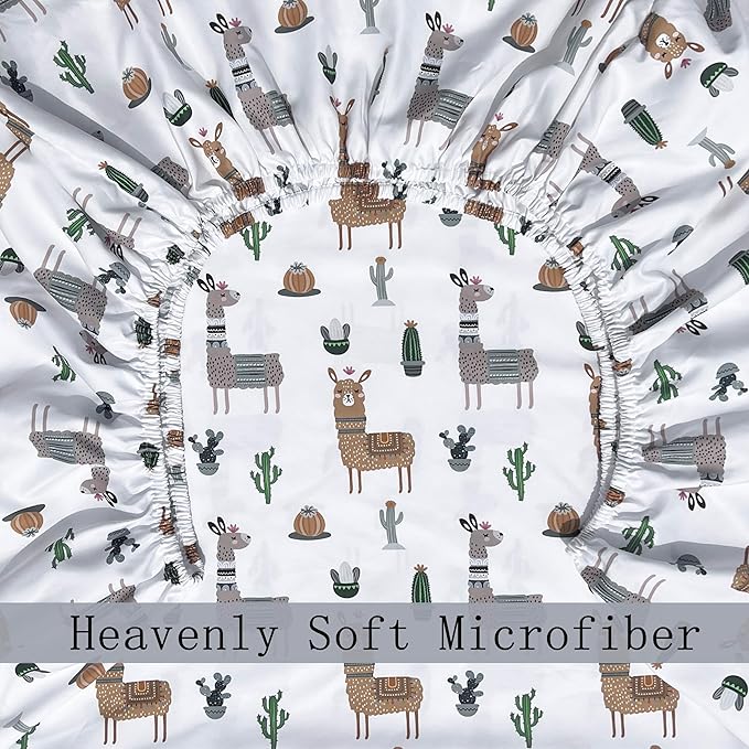 AMROSE 3 Pack Heavenly Soft Bassinet Sheets for Baby Universal Fitted for Various Cradle and Bassinet Mattress Pad, Silk Touch Gentle Breathable Microfiber, Alpaca & Feather