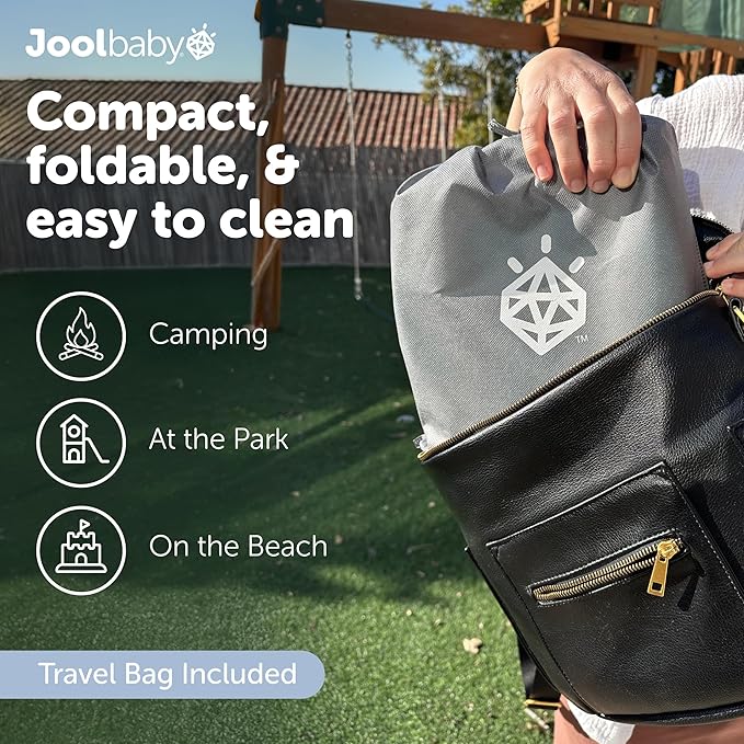 Jool Baby Portable Potty Training Chair with Travel Bag and 30 Liners, Foldable, Indoor/Outdoor Use, Camping (Aqua)