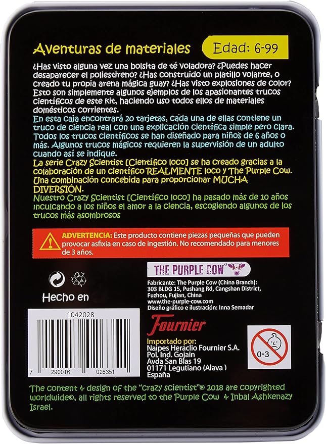 The Purple Cow, The Crazy Scientist - Material Adventure, Educational Activity Set for Kids Ages 6 and Older, Instructions Inside – Amazing STEM Learning