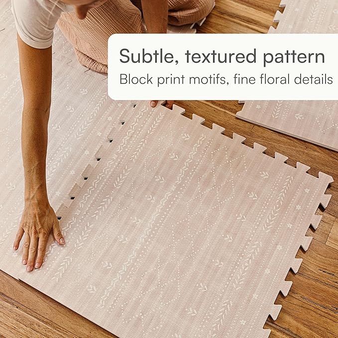 Lillefolk Baby Play Mat for Floor – 4x6ft Dusk | Soft Non Toxic Premium EVA Foam Tiles for Tummy Time, Crawling & Playroom – Waterproof Interlocking Floor Mat for Babies & Toddlers (6 Tiles)
