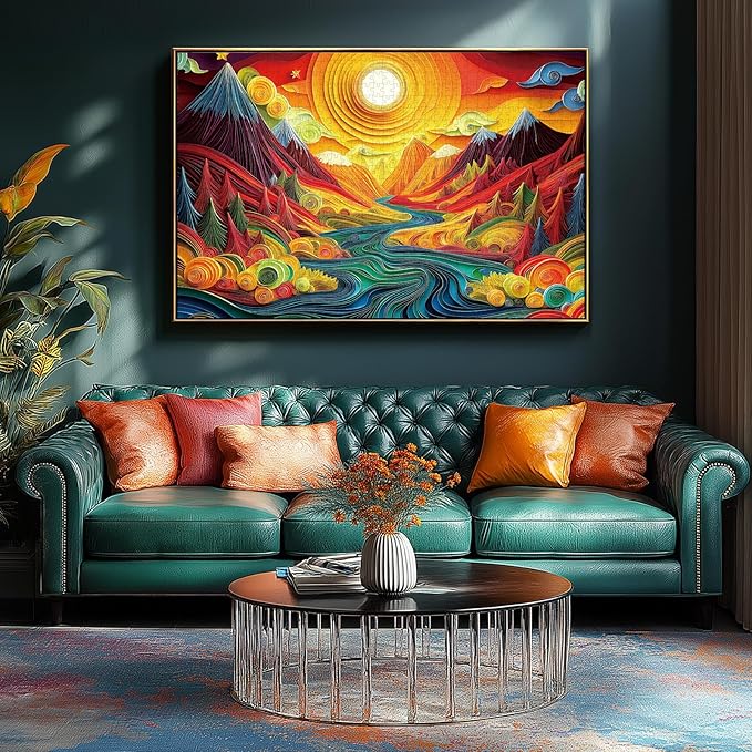 1000 Piece Jigsaw Puzzle for Adults, Canyon Sunset Landscape Hard Impossible Difficult Challenging Family Puzzle Perfect for Game Nights