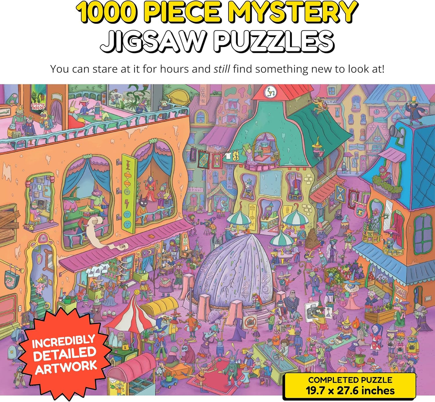 Jigsaw Puzzles 1000 Pieces - Magic Mystery Story Secret Ending Puzzle - Perfect Family Game Night for Adults & Kids - Gift Idea Unique Challenging Puzzle (Series 2)