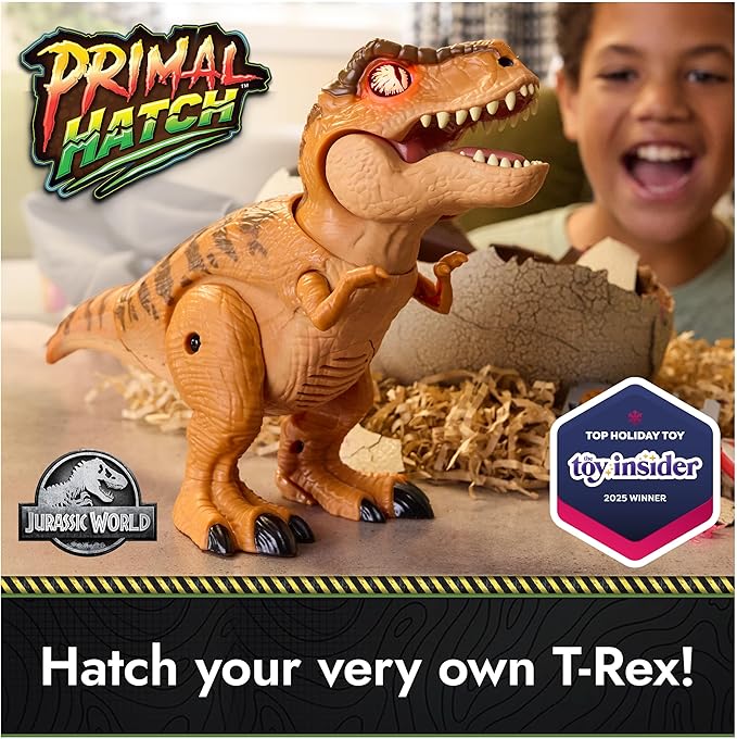 Jurassic World Interactive Toy Dinosaur & Egg, Hatch & Train Your own Baby Dino with 100+ Sounds & Reactions, Kids Toys for Boys & Girls Aged 5 & Up