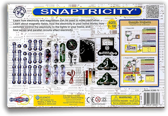 Snap Circuits Snaptricity, Electronics Exploration Kit (Stem Building), for Kids 8+