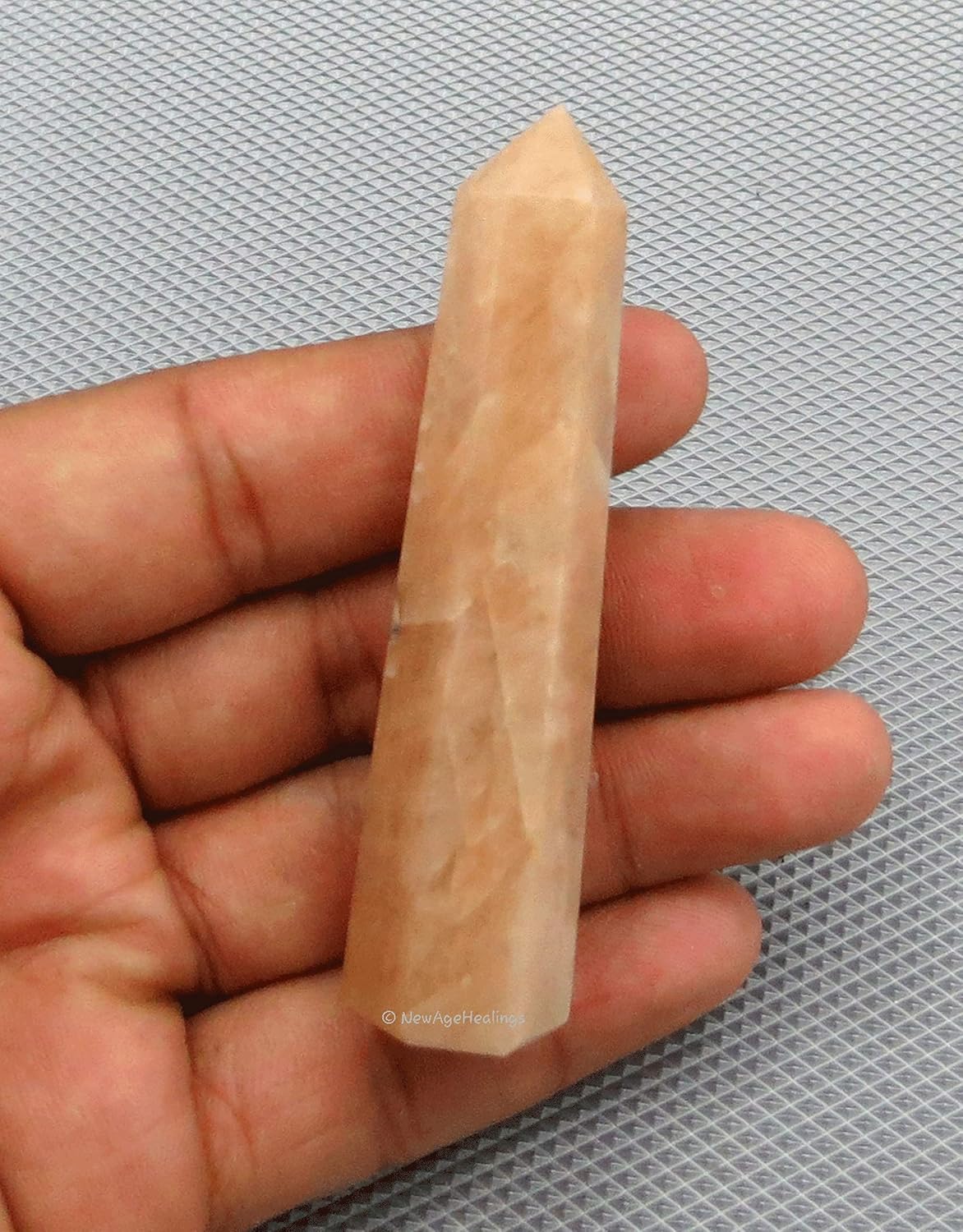 Amazing Gemstone Cream Moonstone Crystal Towers ~ Natural Healing Crystal Point Obelisk for Reiki Healing and Crystal Grid (2 to 3 INCH)